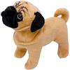 Tiny Heart Carlino cane Peluche 27cm/10 Realistica Peluche Animale Adorabile Regali Morbidi e Carini Carlino cane Peluche per Bambini Ragazzi e Ragazze Giocattoli Peluche per bambini nero