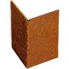 innogard 6017-002 - Connettore angolare Esterno per Bordo Prato - Acciaio corten - Bordo Letto, Protezione anticorrosione, Altezza 20 cm