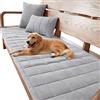 ZZDZW Copridivano 3 Posti con Braccioli, Fodera per Divano 2/4/1 Posti Antiscivolo Antimacchia, Copri Divano Relax Salvadivano trapuntato Copertura Divano Tessuto Super Morbido ( Color : Grigio chiaro , Siz