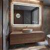 FORAM Specchio da Bagno con LED Illuminazione, Specchio da parete a LED per il bagno 120x80 cm Aurora - su Misura - Personalizzabile - moderno specchi retroilluminato
