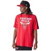 New Era Nba Colour Block Os Chicago Bulls Short Sleeve T-shirt L