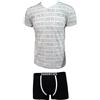 JUVENTUS Coordinato Ragazzo Boxer + t-Shirt Scollo V Cotone Elasticizzato Prodotto Ufficiale Juve Art. JU12055 (16 Anni, Bianco)