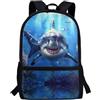 Showudesigns Zaino per scuola bambini ragazze 8-12 ragazzi Bookbag Middle Elementary School Bag, Squalo, Taglia unica