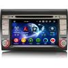 Erisin Android 14 8-Core 4GB+64GB Autoradio GPS Navigatore per FIAT BRAVO 7 pollici Lettore DVD IPS Schermo tattile Supporti Bluetooth 5.0 Senza fili CarPlay Android Auto WiFi DSP RDS CANbus USB Radio