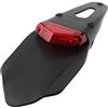 Katur - Luce freni rossa a LED per parafango posteriore con staffa per moto fuoristrada, motocross moto enduro (lente rossa)