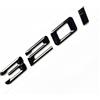 MCK Auto - 320i nero lucido posteriore bagagliaio logo logo posteriore distintivo modifica tuning per 3 serie F30 F31 E90 E91 E92 E93 F34 G20 G21