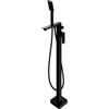 OMNIRES PARMA miscelatore monocomando, per vasca, PM7433BL, PARMA nero opaco [Rubinetteria Bagno > Rubinetteria Vasca]