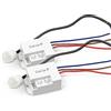 Garza - Confezione da 2 rilevatori di movimento a infrarossi da incasso, angolo 120º/360º, portata 8 m, dimmer e timer, montaggio a parete o a soffitto, risparmio energetico, per interni