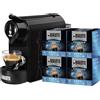 Bialetti Gioia, Macchina Caffè Espresso per Capsule in Alluminio, Incluse 64 Capsule, Fulziona Esclusivamente con Capsule, Nero