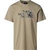 The North Face T-Shirt Easy Graphic Infill Uomo Grigio Argilla