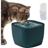Imtrub Distributore di acqua per gatti - Fontana automatica da 2,5 litri per gatti con luce LED intelligente per cani domestici e animali domestici