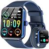 IOWODO Smartwatch,Orologio Fitness per Donna Uomo,1.85'' Smart Watch con Risposta Chiamate, Monitor del SpO2/ Sonno,24H Cardiofrequenzimetro,100 modalità Sportive,Fitness Tracker per Android iOS