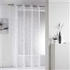 douceur d'Intérieur Chenilla Pannello a occhielli poliestere, Poliestere, grigio, 260x140 cm