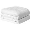 Good Nite Coprimaterasso trapuntato per materasso, 25 cm, lavabile in lavatrice (bianco, singolo)