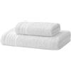 Degrees home - Asciugamani bagno - Set asciugamani - 2 asciugamani e 2 asciugamani bidet - 100% cotone - 480 g/m2-1- 30X50 / 1-50X100 - Bianco