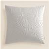 ROOM99 Feel 45 x 45 cm, federa decorativa per cuscino decorativo, stile moderno, camera da letto, soggiorno, velluto, colore grigio chiaro, 1 pezzo