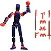 Wekuw T13 Action Figure, Action Figures, Figura D'azione T13, Stampa 3D di Figure Mobili Multi-Snodate, Toy Robot, Desktop Decoration, Regalo Perfetto per Famiglia(Blu)