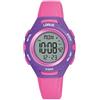Lorus Orologio digitale al quarzo per bambini con cinturino in silicone, Rosa - R2395PX9