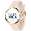 XCZAP Orologio da donna con display a LED Elecreonic Fashion Chrono Alarm Digital Clock Donna Sport Outdoor Wirstwatch, Bianco sporco