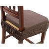 Zucchissime EGIDIOSRL Set 6 Cuscini + Omaggio EGIDIO (Strofinaccio Digitale NAPOLI PIERRE CARDIN O POUF DIGITALE AMERICA) Coprisedia Sfoderabile Imbottiti Con Molla (Misura 40x40 cm) (Marrone)
