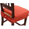 Zucchissime EGIDIOSRL Set 6 Cuscini + Omaggio EGIDIO (Strofinaccio Digitale NAPOLI PIERRE CARDIN O POUF DIGITALE AMERICA) Coprisedia Sfoderabile Imbottiti Con Molla (Misura 40x40 cm)(Arancione)