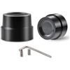 KATUR Kit Tappi copridado assale Anteriore Moto Set bussole Dadi in Alluminio CNC per Harley Sportster XL883 XL1200 (Nero)