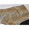 BIANCHERIAWEB Sacco Copripiumino, Parure Copripiumino 100% Cotone, Made in Italy,Copripiumino Piumone, Completo Letto Matrimoniale, Fantasia Leopardato