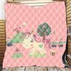 FANSU Copriletto Trapuntato Matrimoniale Singolo Elegante Coperta Trapunta Primaverile Estivo Antipolveri Copri Letto per Camera da Letto per Bambini Adulti (Pony Rosa,150x200cm)