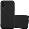 Cadorabo Custodia per Samsung Galaxy A50 in CANDY NERO - Morbida Cover Protettiva Sottile di Silicone TPU con Bordo Protezione - Ultra Slim Case Antiurto Gel Back Bumper Guscio