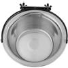 Fydun Ciotole per gabbia sospese per cani e gatti Acciaio inossidabile Appendiabiti Diner Pet Bird Cat Dog Food Water Bowl(L)