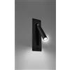 Applique 1xG9 mod. Enif per Comodino da Incasso a Parete Colore Nero