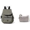 Kipling City Pack S, Zaino Donna, Verde (Green Moss), Taglia unica IZELLAH, Borse a Tracolla, Donna, Grigio, Taglia unica