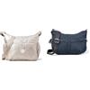 Kipling GABBIE, Borsa a Tracolla, Donna, Argento (Metallic Glow), Taglia unica IZELLAH, Borse a Tracolla, Donna, Blue Blue 2, Taglia unica