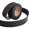 GORGECRAFT 2m*25mm*1.7mm Strisce di Finta Pelle Fiore Cinturino in Pelle Nera Cavo di Cuoio Piatto Fili Corda per Artigianato Fai-da-Te Cintura per Chitarra Bracciale Creazione di Gioielli Utensili