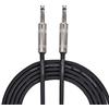 Amazon Basics Cavo da per AUX strumenti musicali, con connettore dritto da 6,35 mm, 3 m, Nero