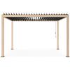 Andrea Bizzotto Pergola Ocean 3x4 Mt Natural e Antracite