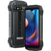 Blackview N6000SE Mini Smartphone Rugged, 4,3'' Display, MTK8788 12GB+128GB, 13MP+8MP Fotocamera, IP68 IP69K Impermeabile Android 13 Telefono Cellulare Antiurto, Batteria 3700mAh, GPS NFC Nero