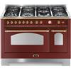 Lofra RRD126MFT+E/2AEO Cucina freestanding Elettrico Gas Borgogna A