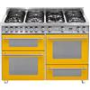 Lofra PG126SMFET+DMFT/2AEO Cucina freestanding Elettrico Gas Acciaio inox, Giallo A