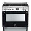 Lofra PNMG96WFMT/5I Cucina Elettrico Piano cottura a induzione Nero, Acciaio inox A