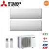 Mitsubishi Electric CLIMATIZZATORE CONDIZIONATORE MITSUBISHI ELECTRIC DUAL SPLIT INVERTER SERIE MSZ-BT 9000+12000 BTU CON MXZ-2F42VF WI-FI INTEGRATO R-32 9+12 A++