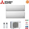 Mitsubishi Electric CLIMATIZZATORE CONDIZIONATORE MITSUBISHI ELECTRIC DUAL SPLIT INVERTER SERIE MSZ-BT 9000+9000 BTU CON MXZ-2F53VF WI-FI INTEGRATO R-32 9+9 A++