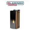 Laminox TERMOSTUFA A PELLET IDROVENTILATA LAMINOX JESSICA IDRO 13 KW BLACK LINE COLORE BRONZO