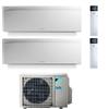 Daikin CLIMATIZZATORE CONDIZIONATORE DAIKIN DUAL SPLIT INVERTER serie 3 FTXJ R-32 EMURA III BIANCO Bluevolution 9000+9000 con 2MXM40N9 WI-FI INCLUSO - NEW -9+9