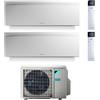 Daikin CLIMATIZZATORE CONDIZIONATORE DAIKIN DUAL SPLIT INVERTER serie 3 FTXJ R-32 EMURA III BIANCO Bluevolution 9000+18000 con 2MXM68N WI-FI INCLUSO - NEW -9+18