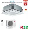 Mitsubishi Electric CLIMATIZZATORE CONDIZIONATORE MITSUBISHI ELECTRIC INVERTER CASSETTA SLZ-M50FA 18000 BTU R-32 CON TELECOMANDO E GRIGLIA INCLUSI - NEW WI-FI OPTIONAL