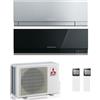 Mitsubishi Electric CLIMATIZZATORE CONDIZIONATORE MITSUBISHI ELECTRIC DUAL SPLIT INVERTER Serie MSZ-EF KIRIGAMINE ZEN 7000+9000 con MXZ-2F33VF2 R-32 DISPONIBILI IN VARI COLORI - NEW 7+9