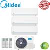 Midea CLIMATIZZATORE CONDIZIONATORE MIDEA TRIAL SPLIT INVERTER EVOLUTION R-32 9000+9000+12000 BTU CON M3OF-27HFN8-Q WI-FI INCLUSO- NEW - 9+9+12