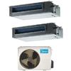 Midea CLIMATIZZATORE CONDIZIONATORE MIDEA DUAL SPLIT INVERTER CANALIZZABILE R-32 9000+9000 CON M2O-18FN8-Q