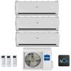 Haier CLIMATIZZATORE CONDIZIONATORE HAIER TRIAL SPLIT INVERTER TUNDRA PLUS R-32 9000+9000+9000 CON 3U55S2SR3FA WI-FI INTEGRATO 9+9+9 - NEW